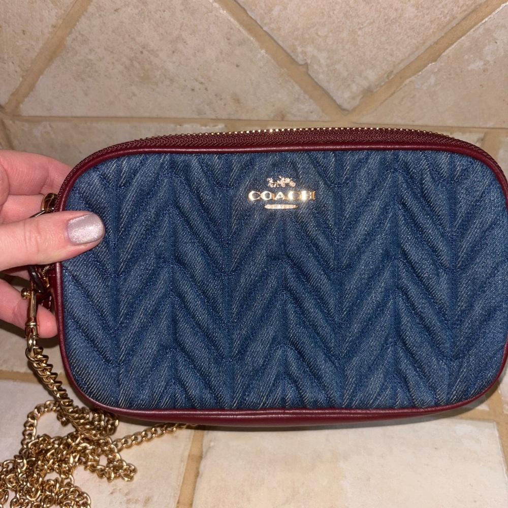 Coach Crossbody Pouch with Quilting